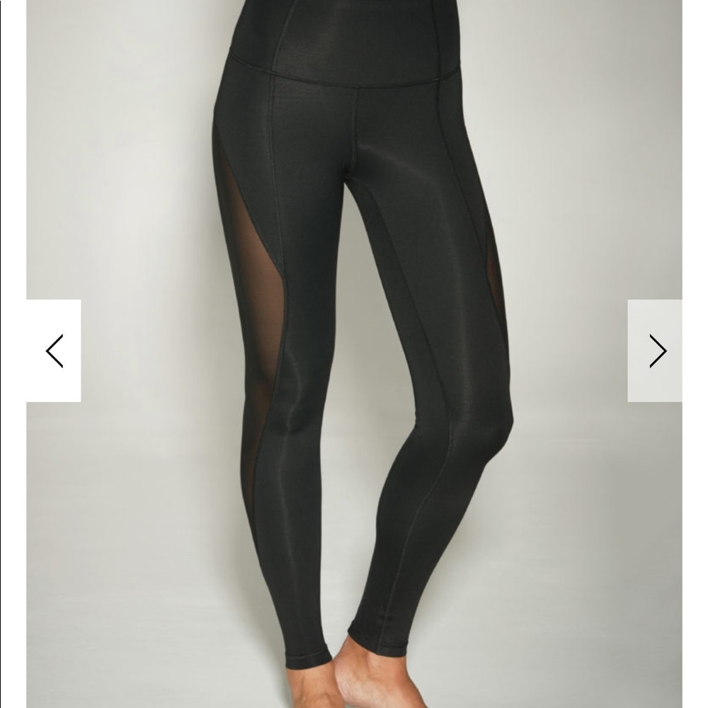 Black Mesh Leggings